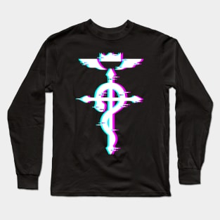 full metal alchemist glitch logo 2 Long Sleeve T-Shirt